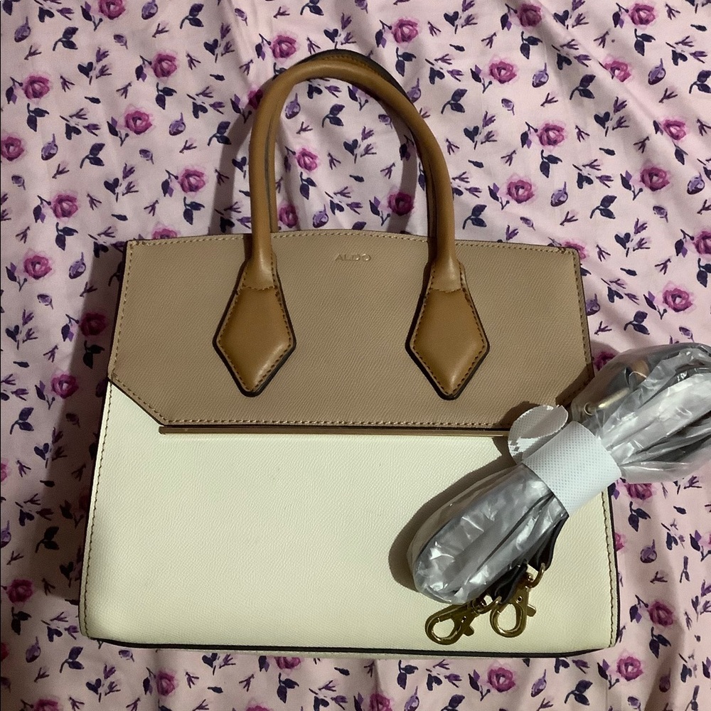 Satchel with crossbody strap